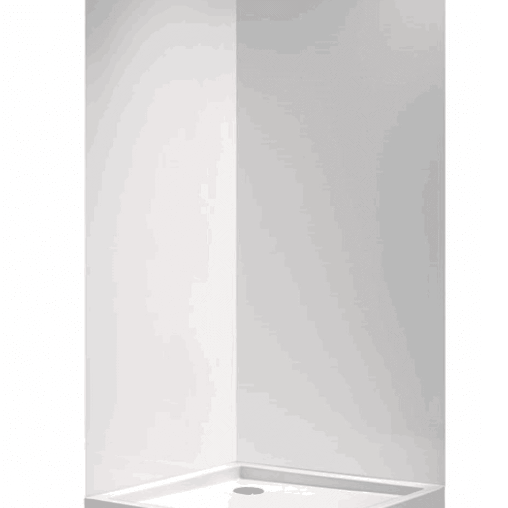 ARIO Duschrückwand weiß in Hochglanz Wandverkleidung Wandpaneel Stärke BxH 90x200 cm Stärke 3 mm - WITEN&NOCK